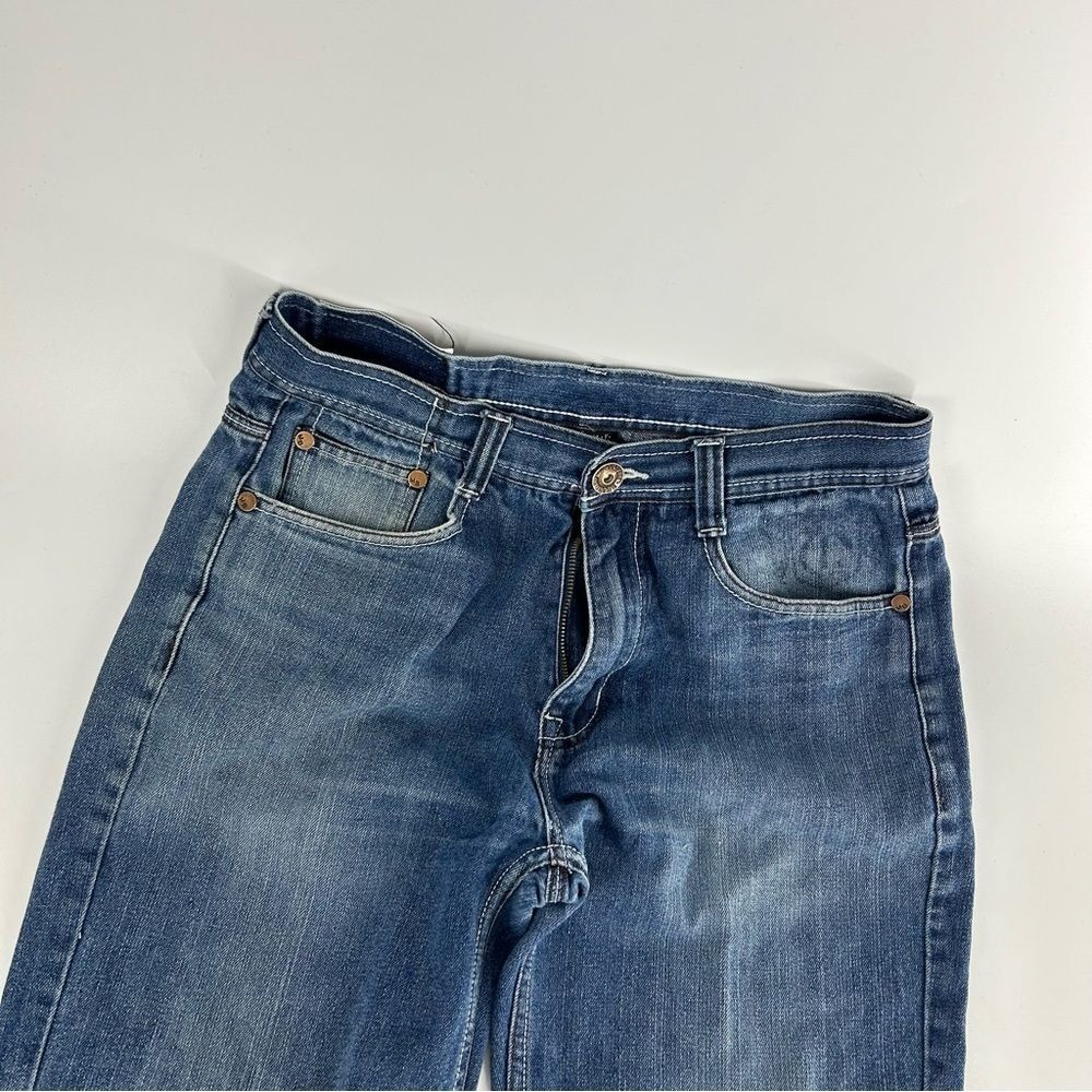 Vintage Makaveli Jeans Men 32x31 Blue Y2K Baggy 2000s Grunge Embroidered Hip Hop - Picture 2 of 10